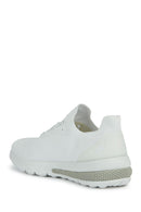 Geox Men's White Spherica Active Lace Up Fabric Sneaker | Derimod