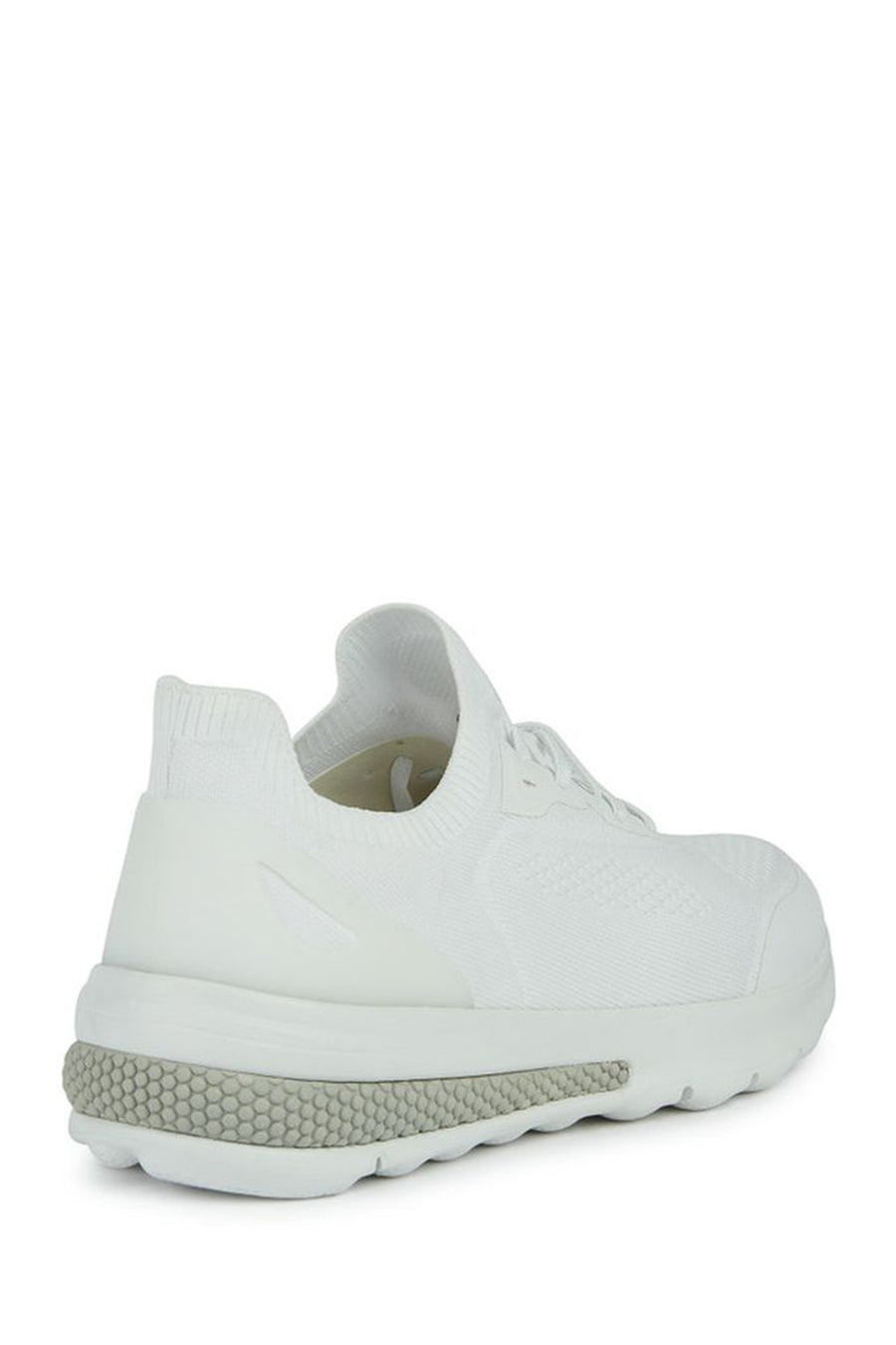 Geox Men's White Spherica Active Lace Up Fabric Sneaker