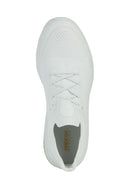 Geox Men's White Spherica Active Lace Up Fabric Sneaker | Derimod
