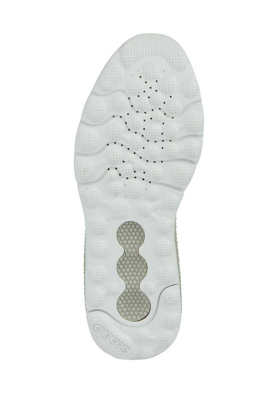 Geox Men's White Spherica Active Lace Up Fabric Sneaker