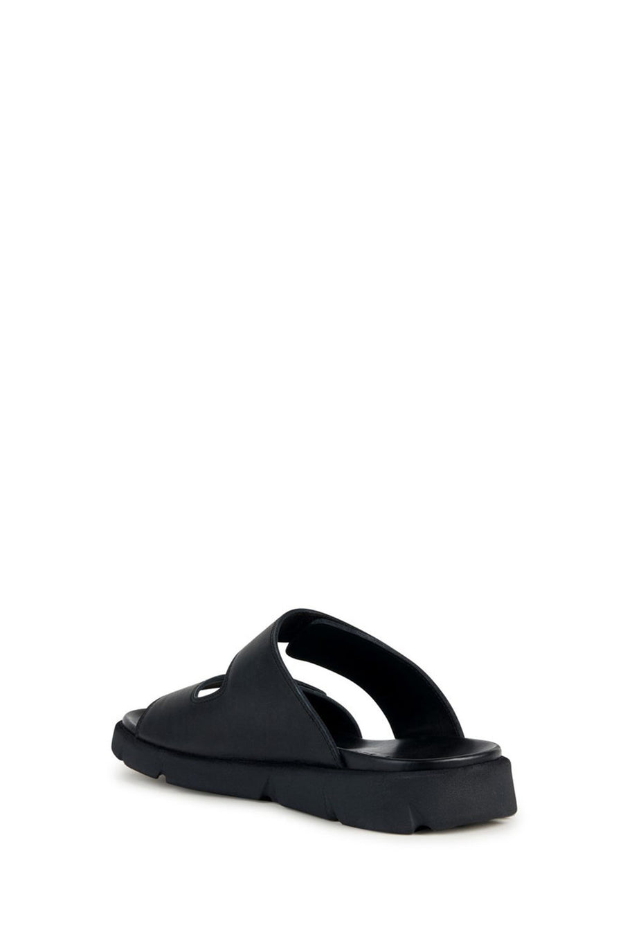 Geox Men's Black Xand Leather Slippers