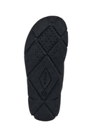 Geox Men's Black Xand Leather Slippers | Derimod