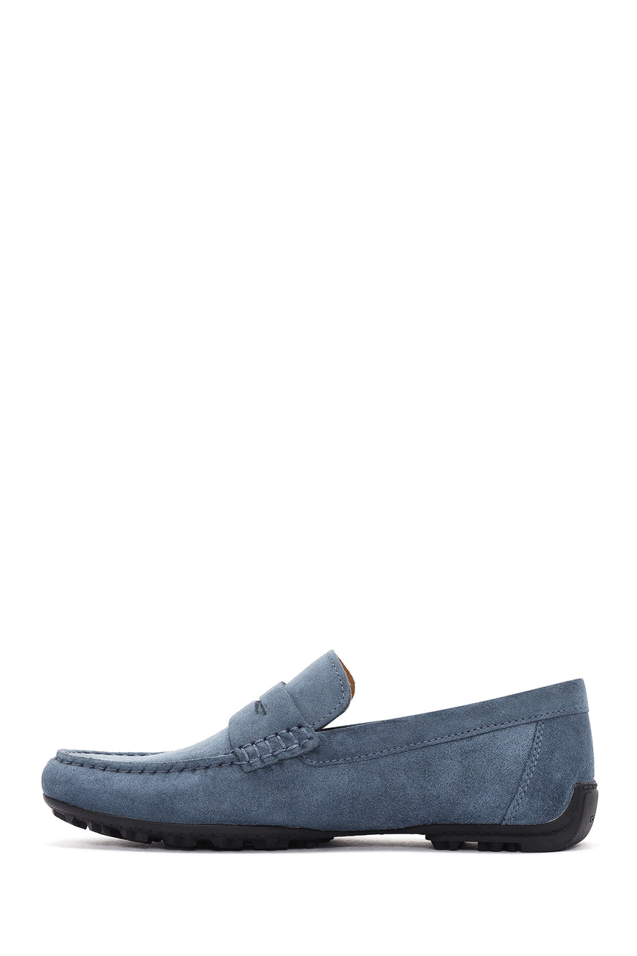 Geox Men's Blue Kosmopolis + Grip Suede Leather Loafer