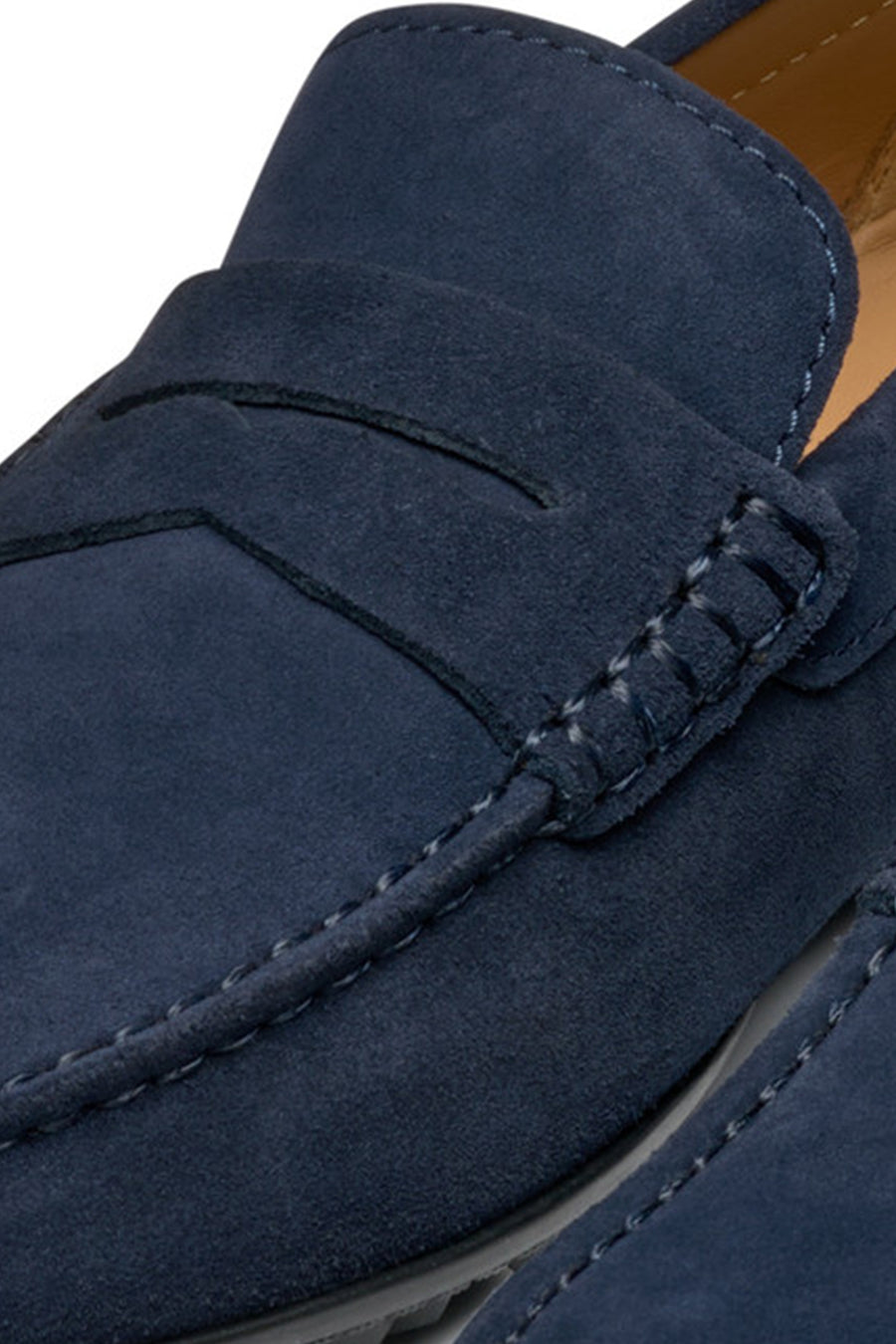 Geox Men's Navy Blue Kosmopolis + Grip Suede Leather Casual Loafer