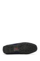 Geox Men's Navy Blue Kosmopolis + Grip Suede Leather Casual Loafer | Derimod