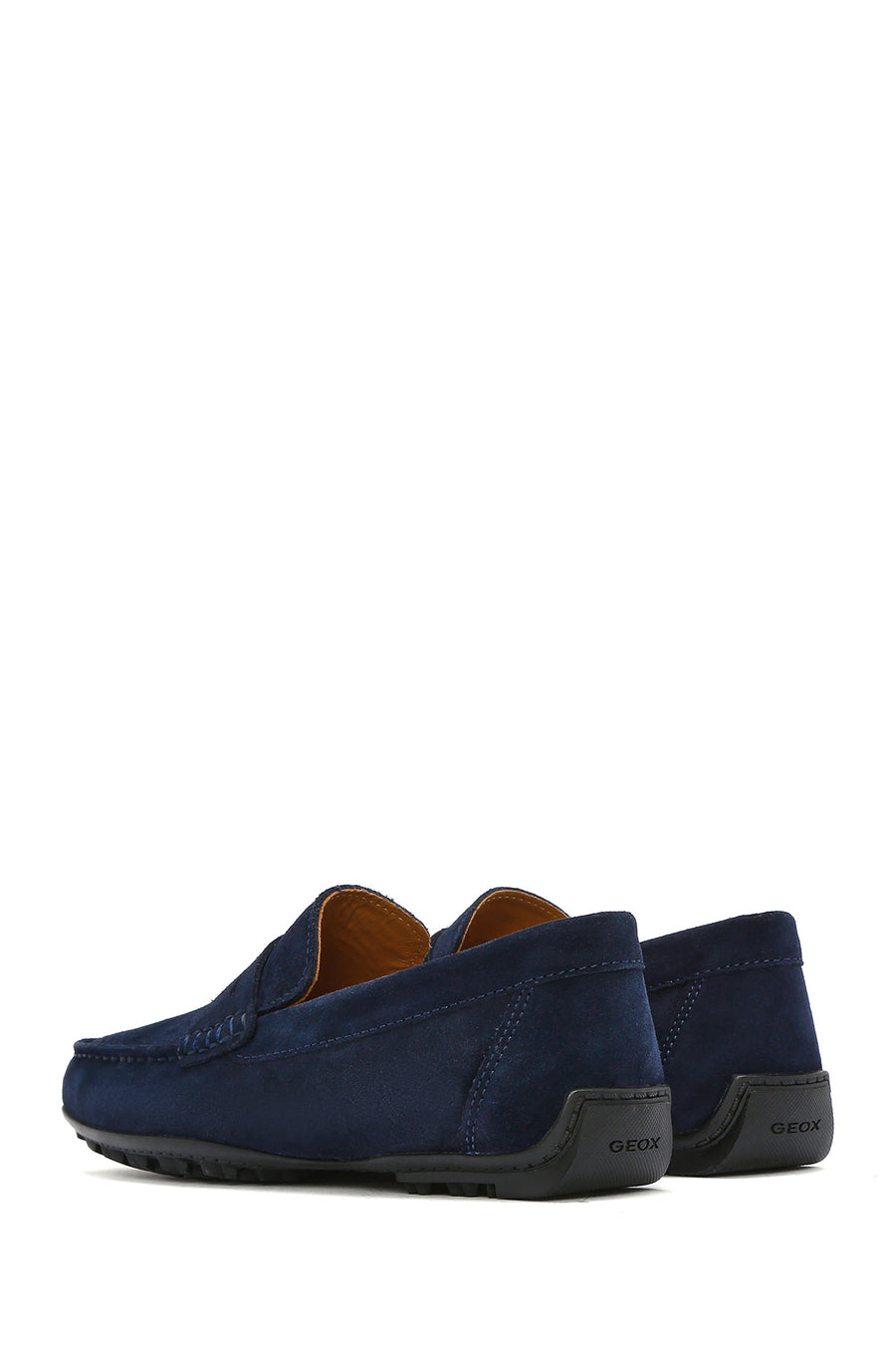 Geox Men's Navy Blue Kosmopolis + Grip Suede Leather Casual Loafer