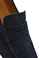 Geox Men's Navy Blue Kosmopolis + Grip Suede Leather Casual Loafer | Derimod