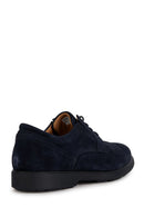 Geox Men's Navy Blue Spherica Ec11 Lace-Up Suede Leather Casual Shoes | Derimod