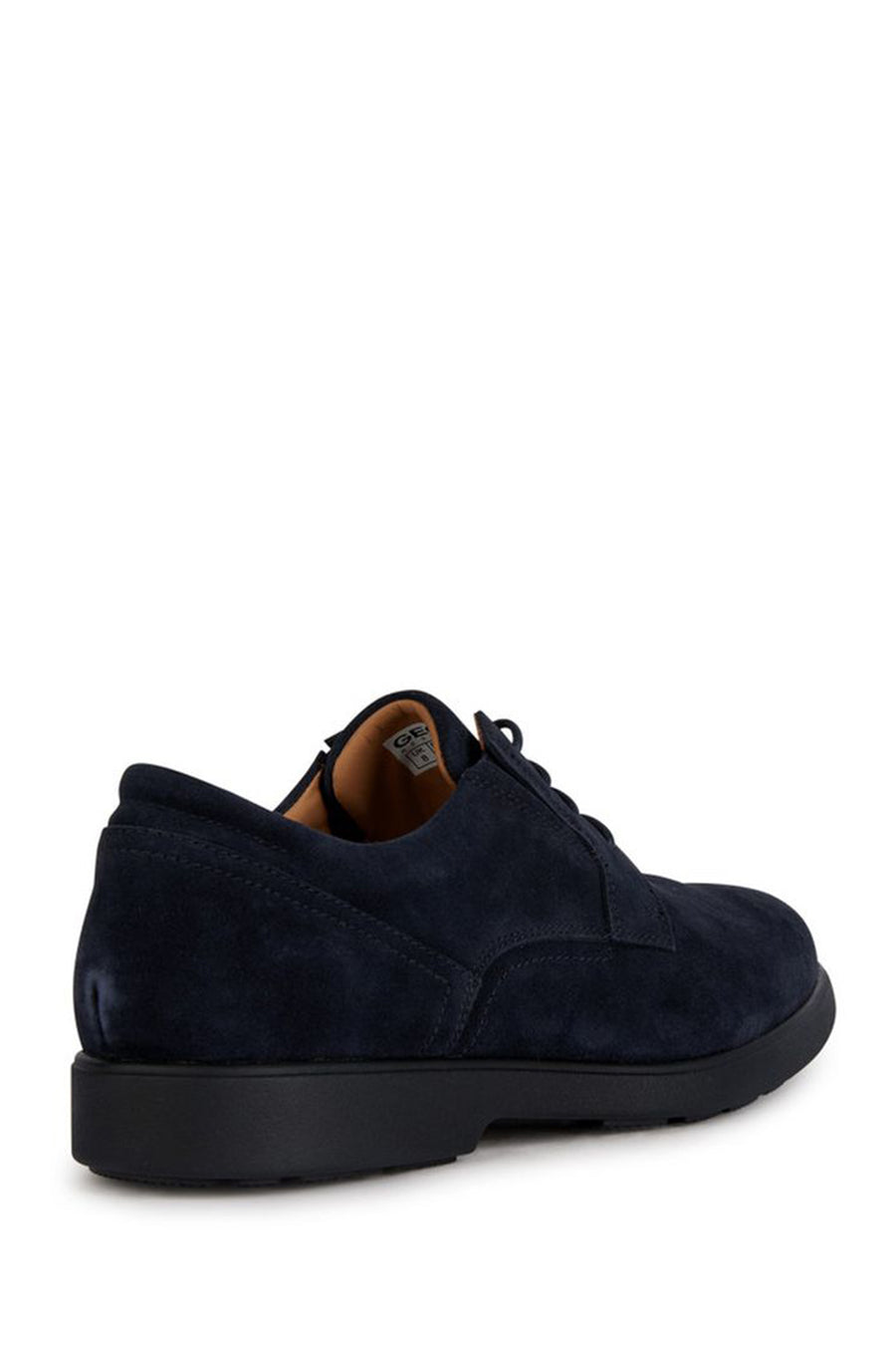 Geox Men's Navy Blue Spherica Ec11 Lace-Up Suede Leather Casual Shoes