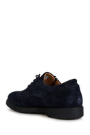 Geox Men's Navy Blue Spherica Ec11 Lace-Up Suede Leather Casual Shoes | Derimod