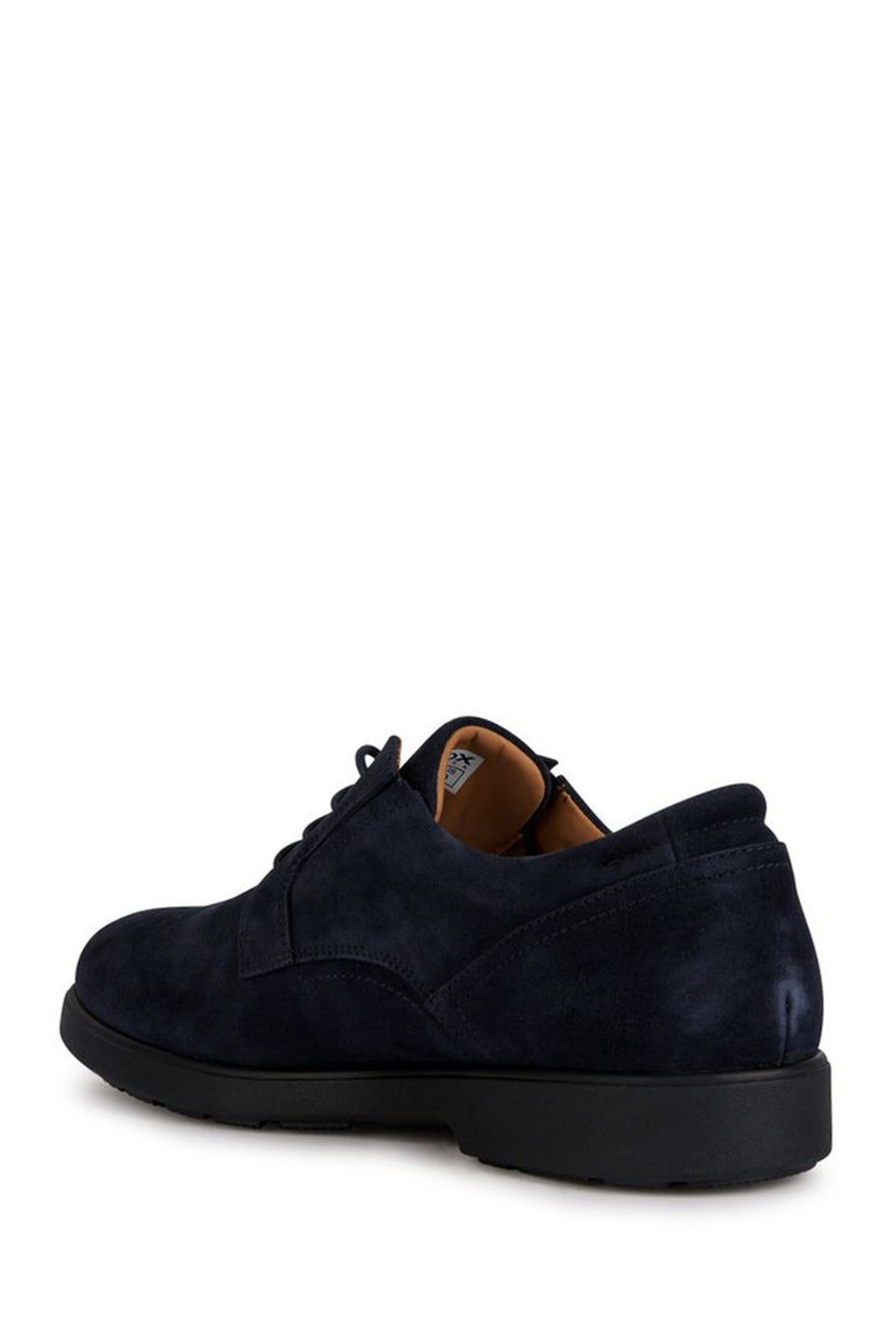 Geox Men's Navy Blue Spherica Ec11 Lace-Up Suede Leather Casual Shoes