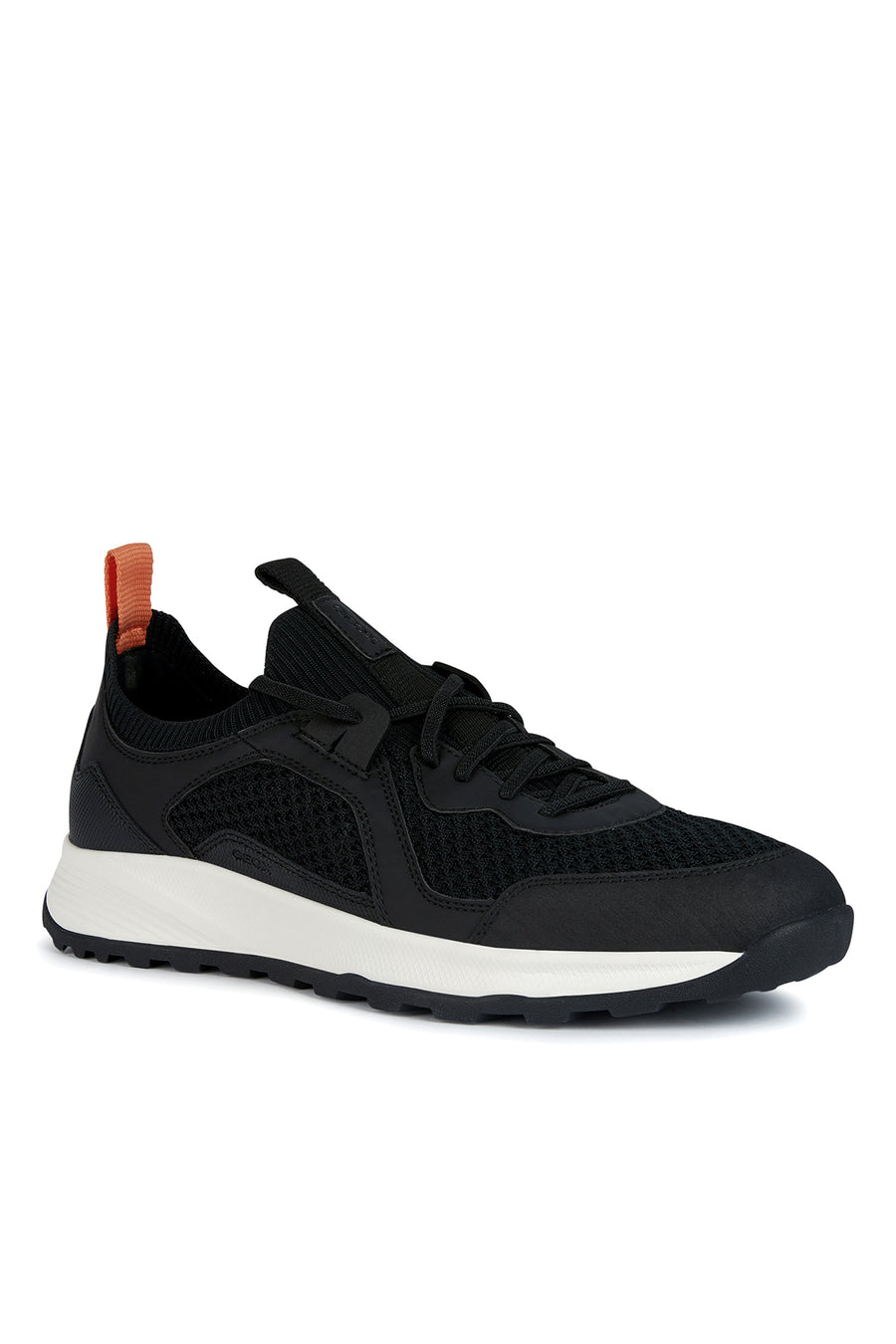 Geox Erkek Siyah Deri Detaylı U Terrestre Sneaker