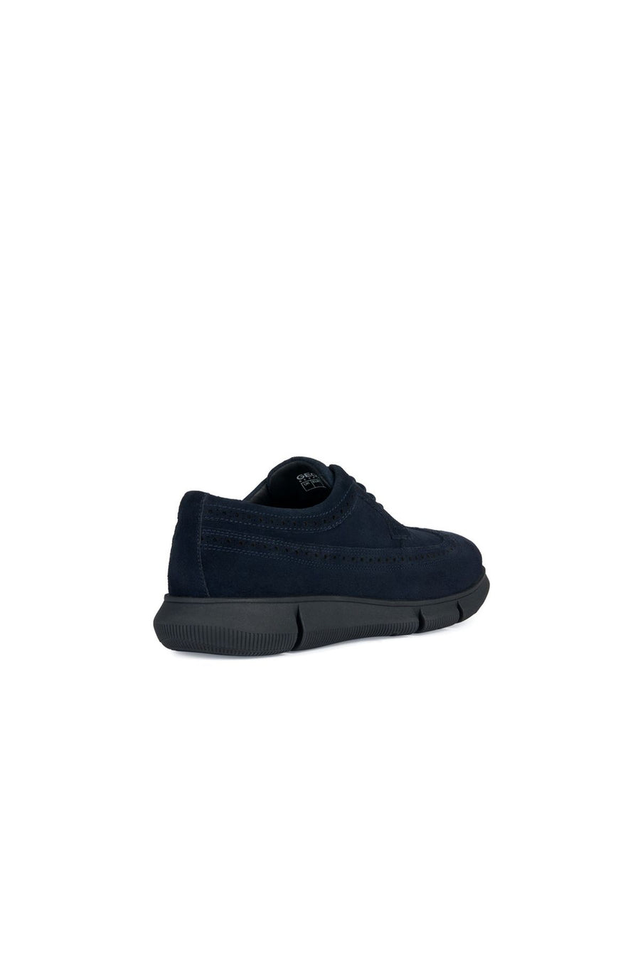 Geox Men's Navy Blue Adacter Lace-Up Nubuck Leather Casual Shoes