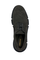 Geox Men's Brown Adacter Nubuck Leather Casual Shoes | Derimod