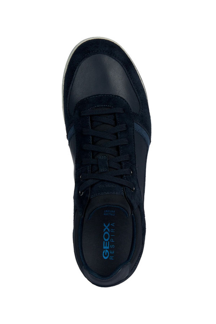 Geox Erkek Lacivert Spherica Ec3 Bağcıklı Deri Sneaker