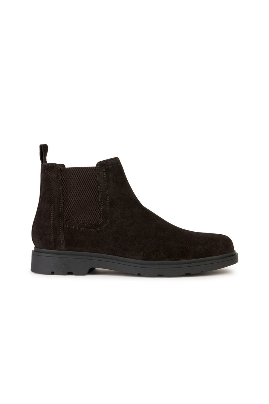 Geox Men's Brown Spherica Suede Leather Chelsea Boots U36D1C00023C6009 | Derimod