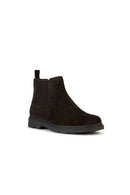 Geox Men's Brown Spherica Suede Leather Chelsea Boots | Derimod