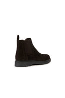 Geox Men's Brown Spherica Suede Leather Chelsea Boots | Derimod