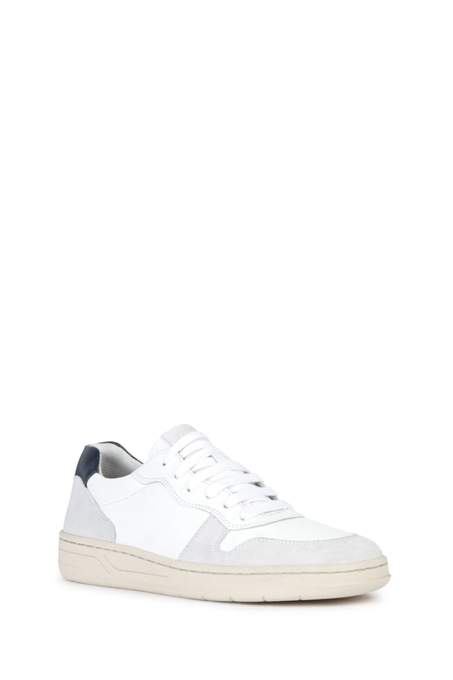 Geox Erkek Beyaz Bağcıklı Deri Sneaker