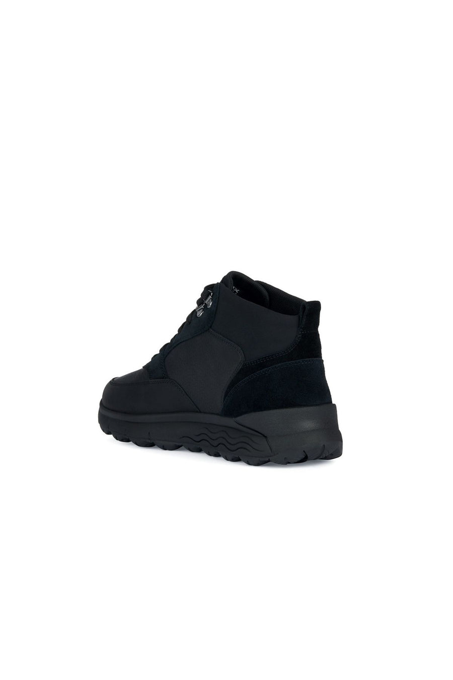 Geox Men's Black Spherica Lace-Up Leather Boots