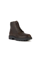 Geox Men's Brown Spherica Zippered Leather Boots | Derimod