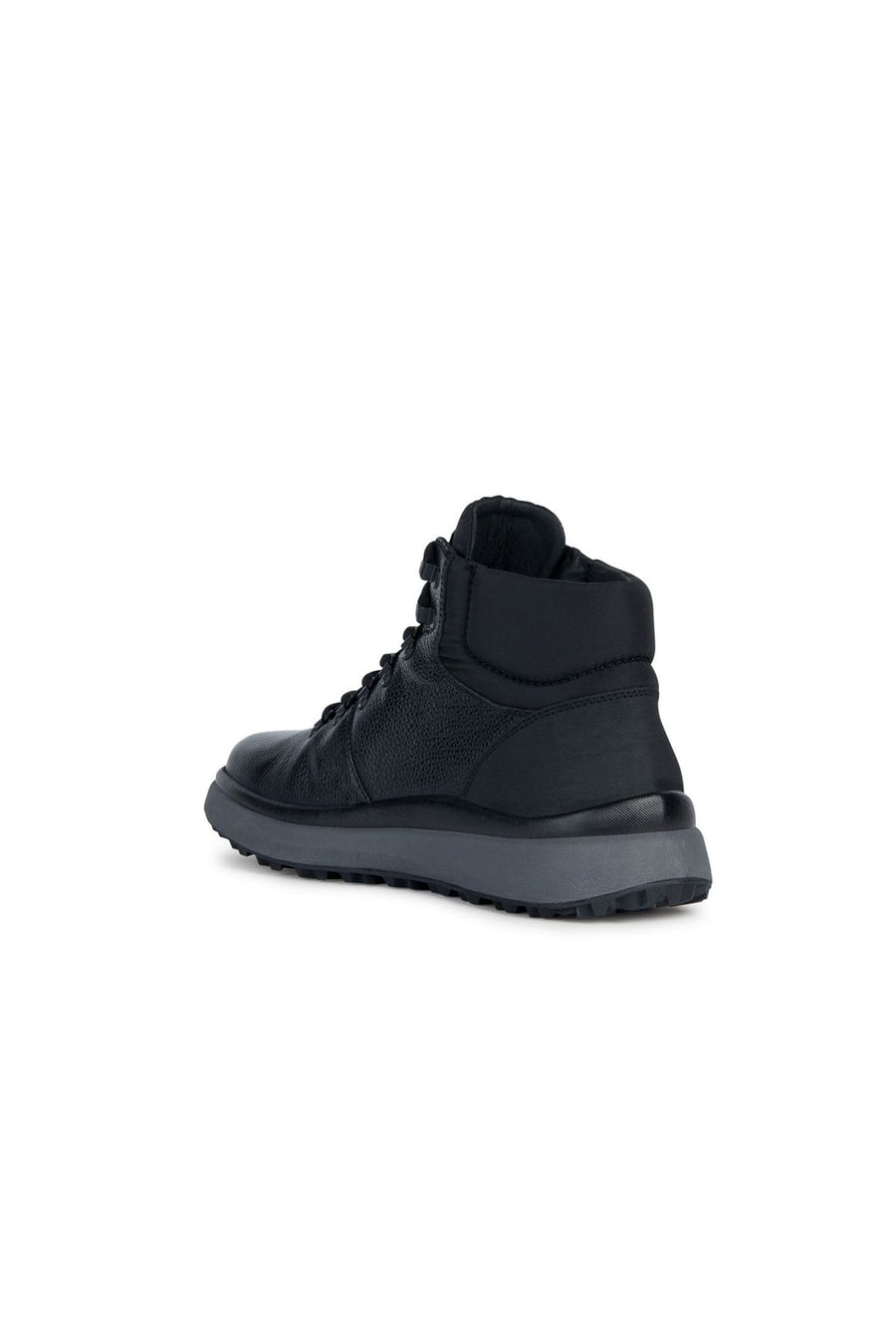 Geox Men's Black Granito Lace-Up Leather Boots