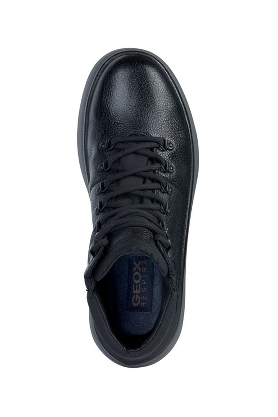 Geox Men's Black Granito Lace-Up Leather Boots