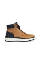 Geox Men's Cinnamon Granito Lace-Up Leather Boots | Derimod