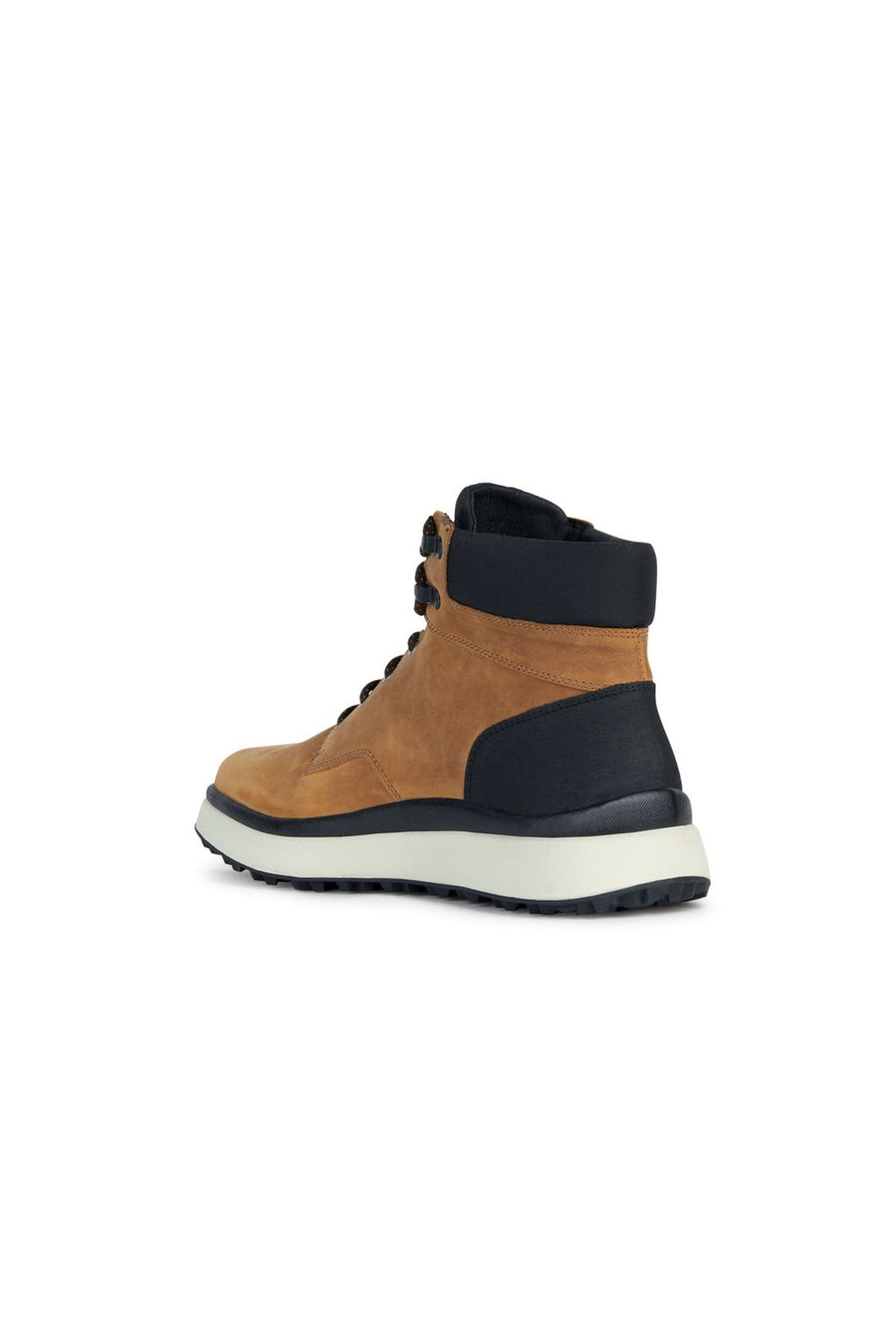 Geox Men's Cinnamon Granito Lace-Up Leather Boots