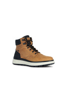 Geox Men's Cinnamon Granito Lace-Up Leather Boots | Derimod