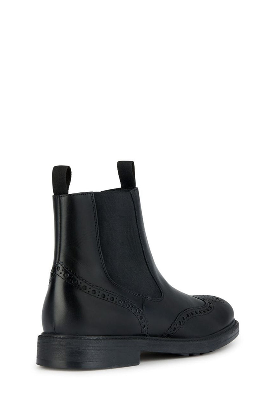 Geox Men's Black Tiberio Leather Chelsea Boots