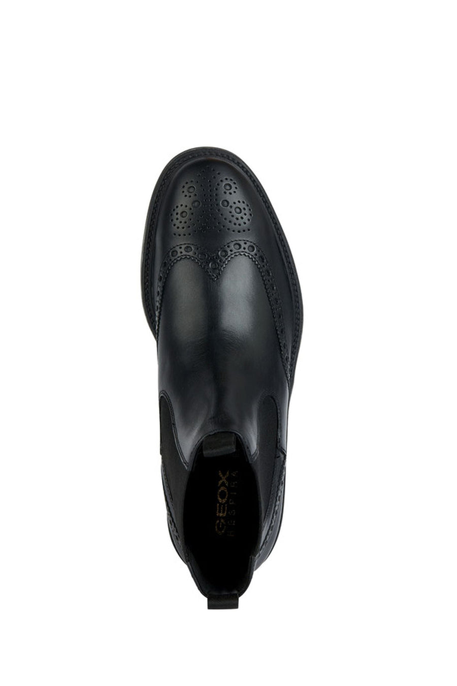 Geox Men's Black Tiberio Leather Chelsea Boots
