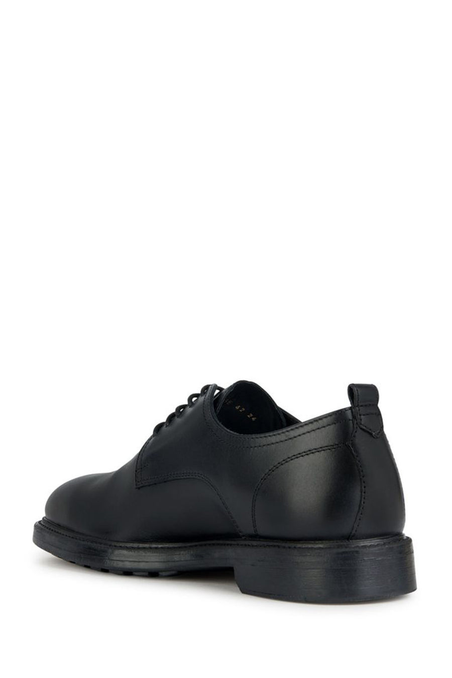 Geox Men's Black Tiberio Laced Leather Masculine Classic Shoes