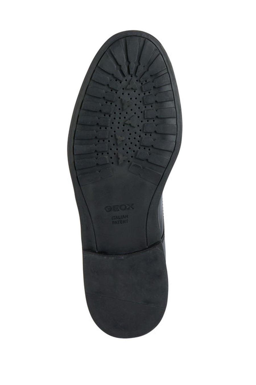 Geox Men's Black Tiberio Laced Leather Masculine Classic Shoes