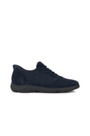 Geox Men's Navy Blue Nebula 2.0 Lace-up Leather Sneaker | Derimod