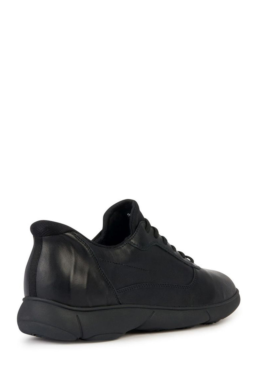 Geox Men's Black Nebula Lace-up Leather Sneaker