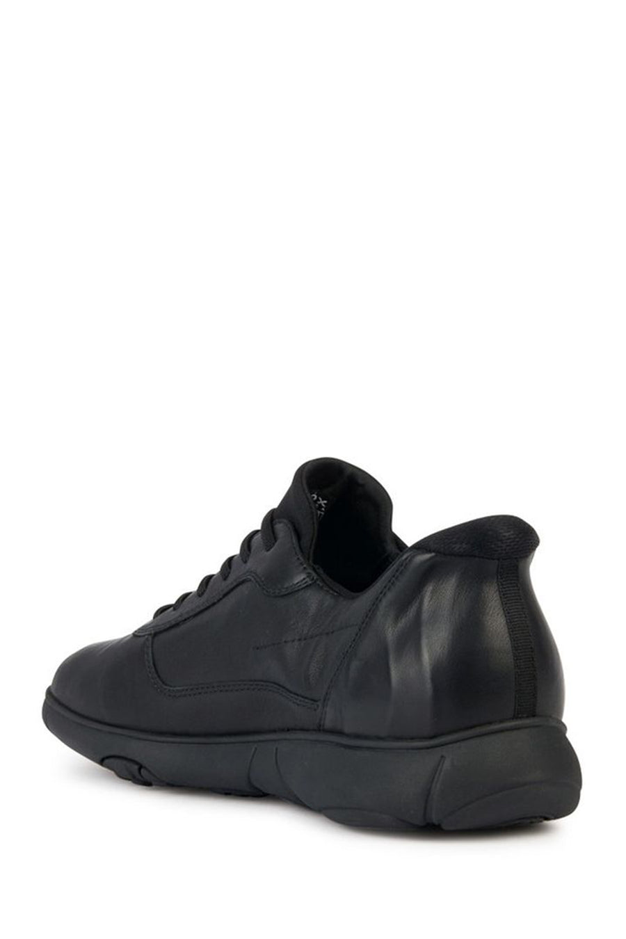 Geox Men's Black Nebula Lace-up Leather Sneaker