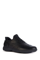 Geox Men's Black Nebula Lace-up Leather Sneaker | Derimod