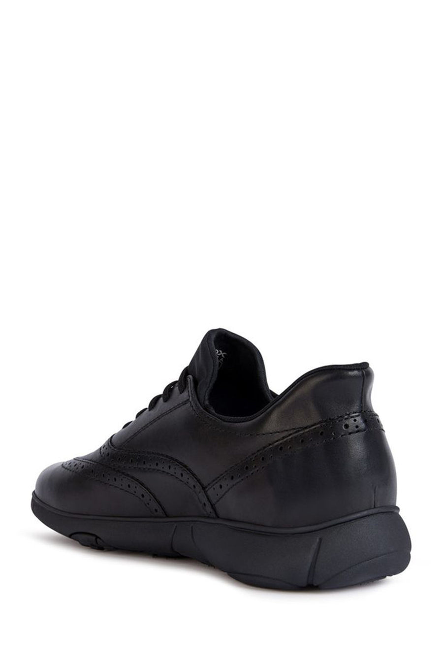 Geox Men's Black Nebula Lace-up Leather Sneaker