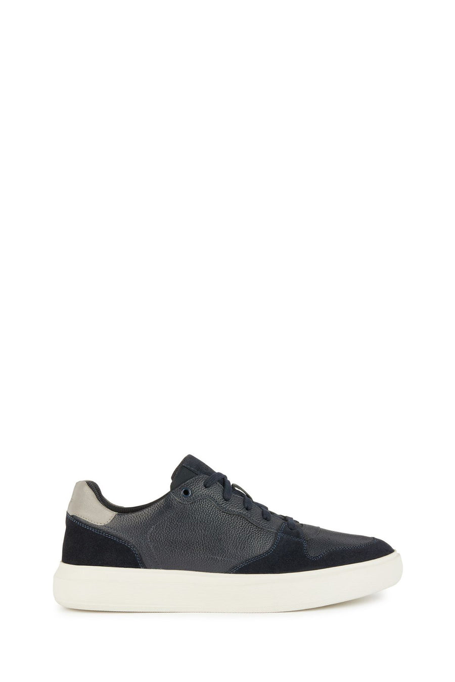 Geox Men's Navy Blue Deiven Lace-up Leather Casual Shoes U455WB04722C4002 | Derimod