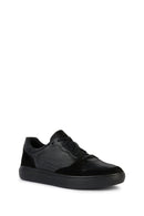 Geox Men's Black Deiven Lace-Up Leather Casual Shoes | Derimod