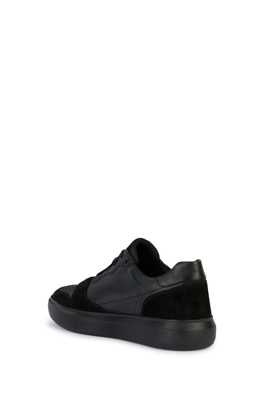 Geox Men's Black Deiven Lace-Up Leather Casual Shoes