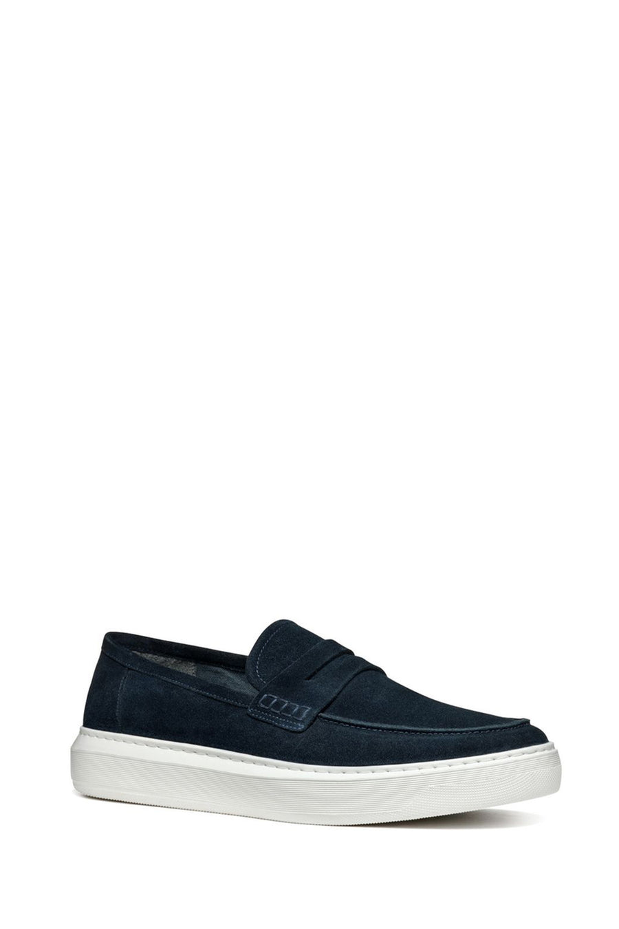 Geox Erkek Lacivert Deiven Süet Deri Casual Loafer