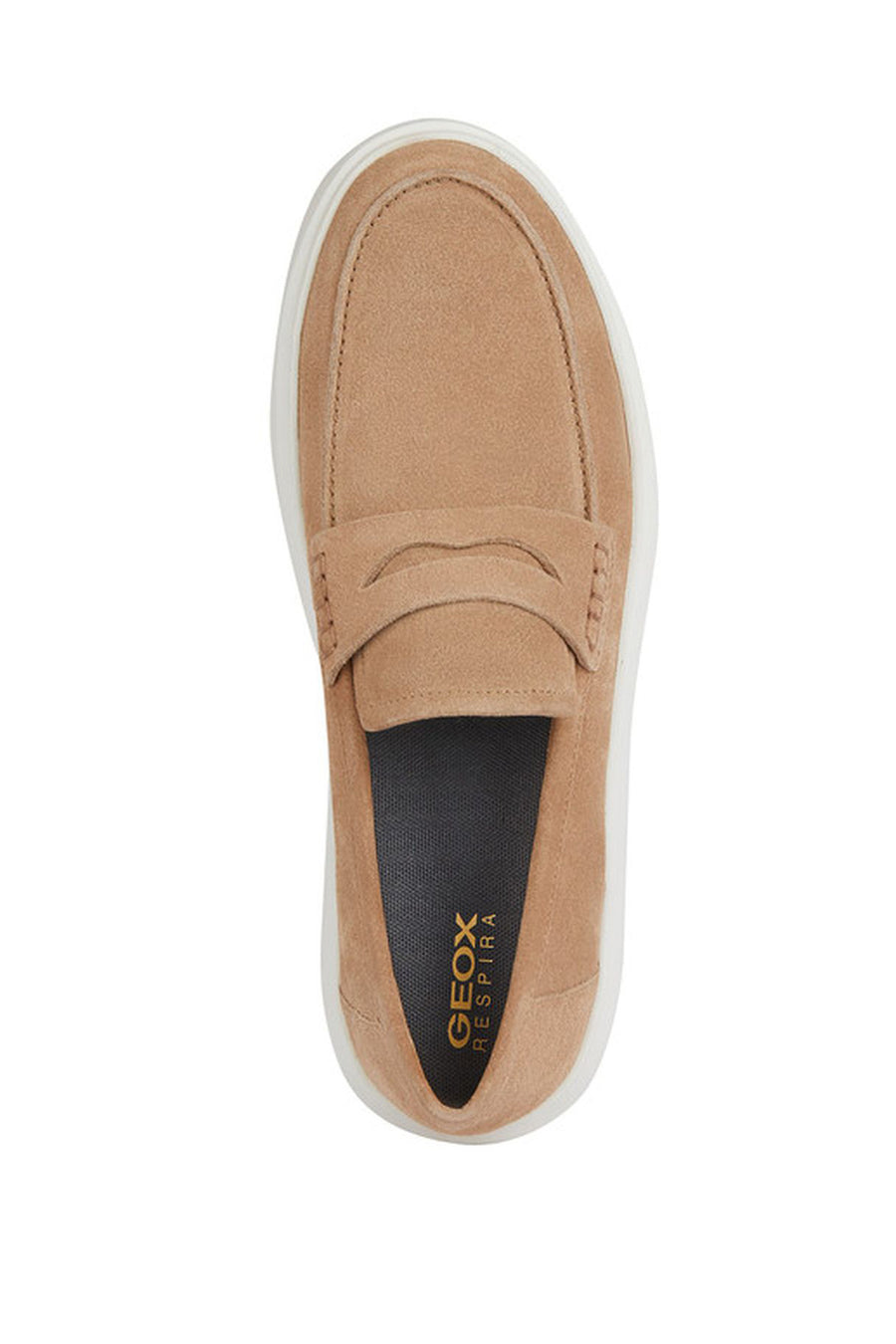 Geox Men's Brown Deiven Suede Leather Casual Loafer