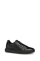 Geox Erkek Siyah Deıven Bağcıklı Deri Casual Sneaker | Derimod