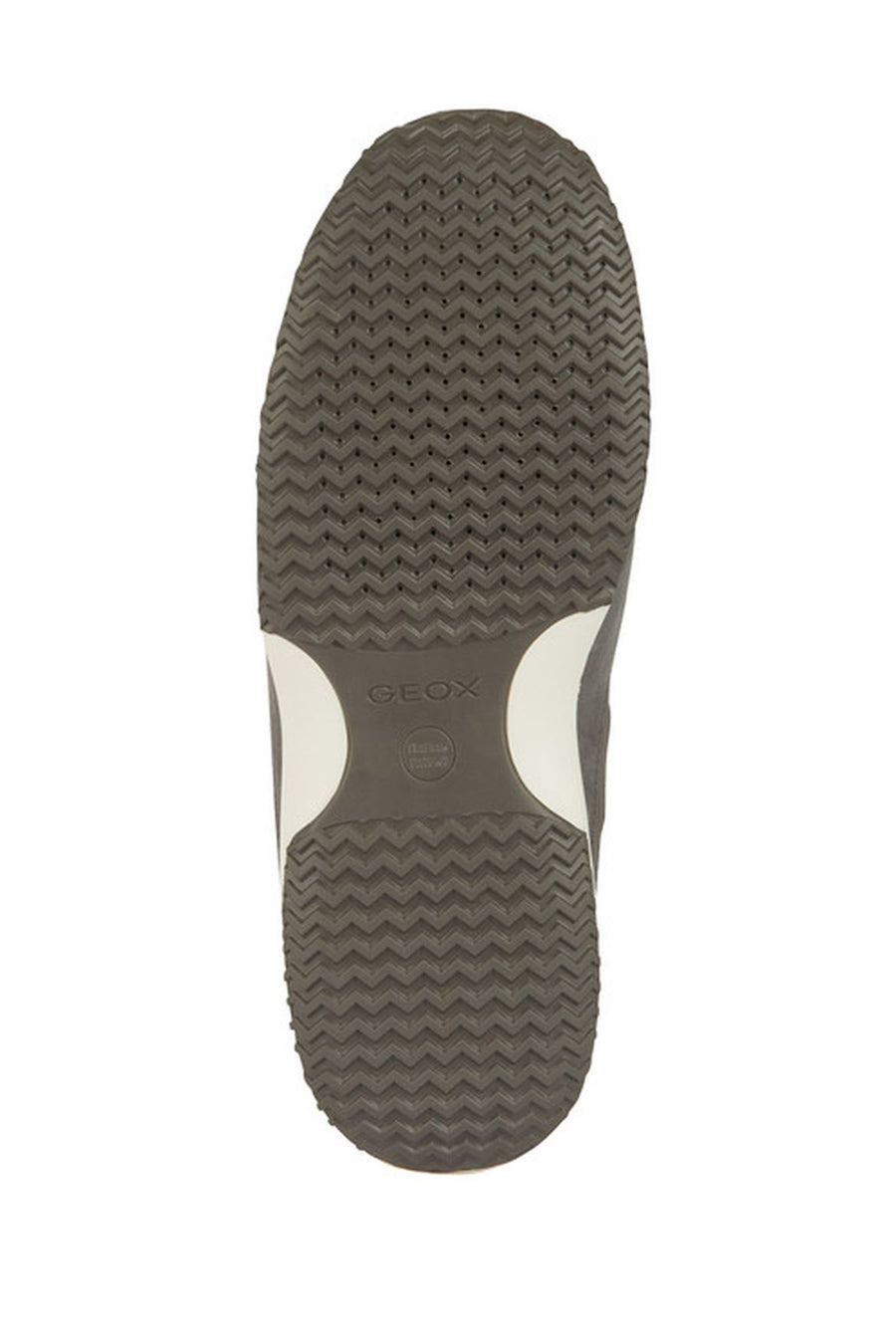 Geox Men's Gray Happy Lace-up Suede Leather Sneaker