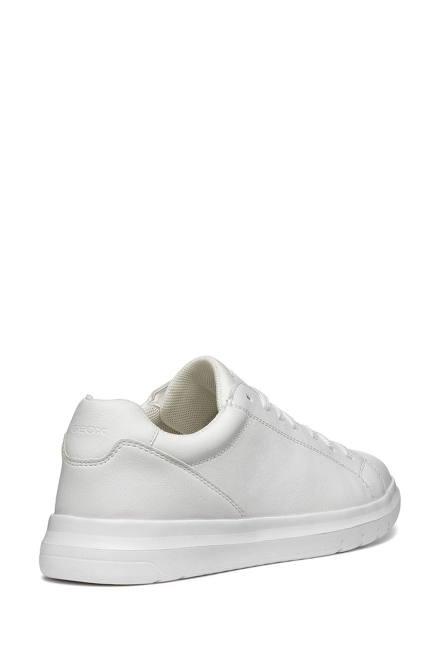 Geox Men's White Spherica Lace-up Leather Sneaker