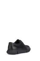 Geox Men's Black Adacter Lace-up Leather Casual Shoes | Derimod