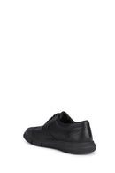 Geox Men's Black Adacter Lace-up Leather Casual Shoes | Derimod