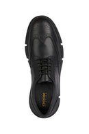 Geox Men's Black Adacter Lace-up Leather Casual Shoes | Derimod
